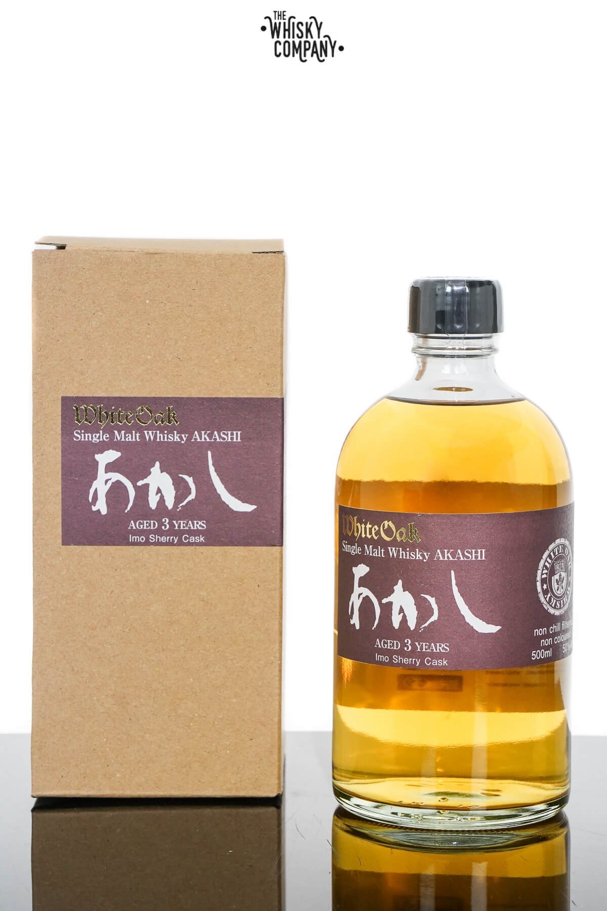 Akashi White Oak 3 Years Old Japanese Single Malt Whisky – IMO Sherry Cask Matured (500ml)