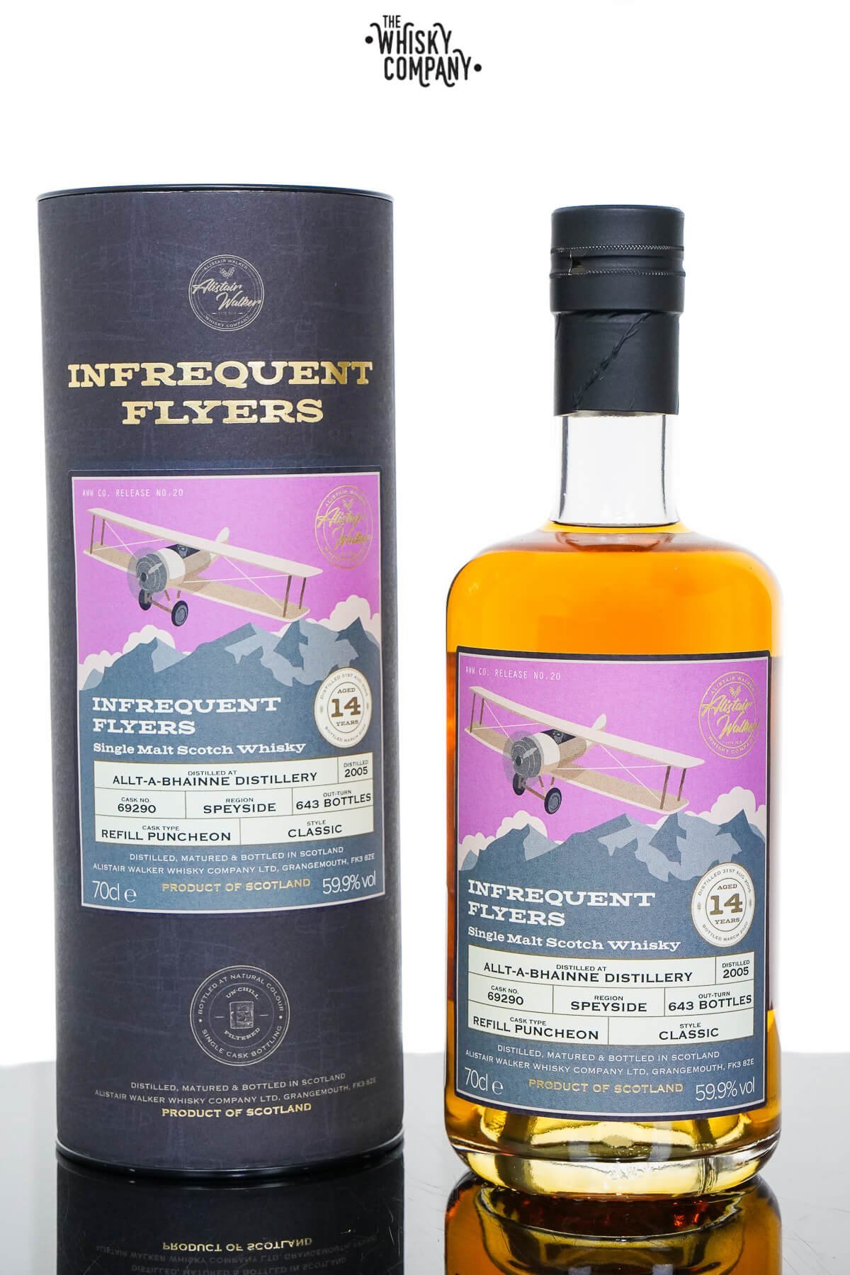 Allt-A-Bhainne 2005 Aged 14 Years Single Malt Scotch Whisky – Infrequent Flyers #20 (700ml)