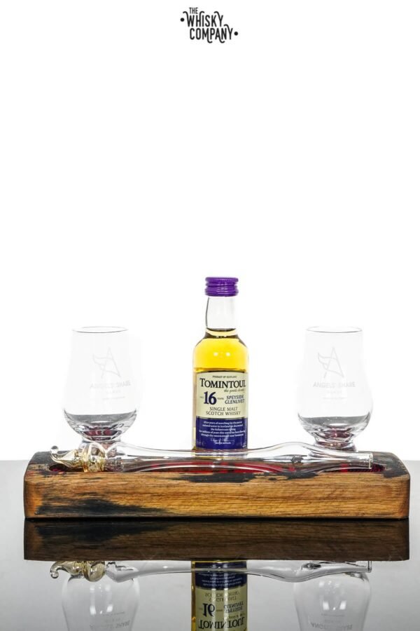 Angels’ Share Glasssware Whisky Friendship Set With Tomintoul 16 Years Old Miniature (50ml)