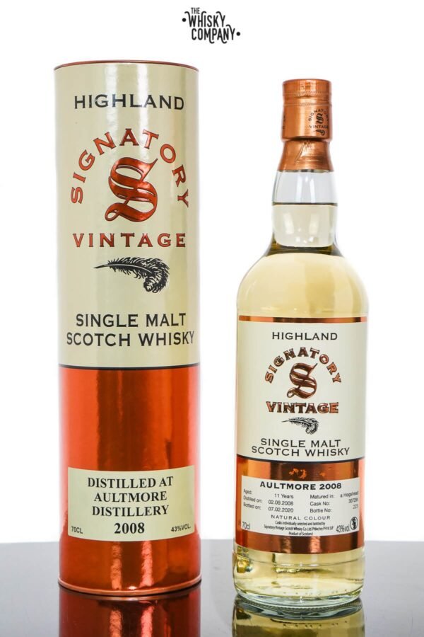 Aultmore 2008 Aged 11 Years Highland Single Malt Scotch Whisky – Signatory Vintage (700ml)