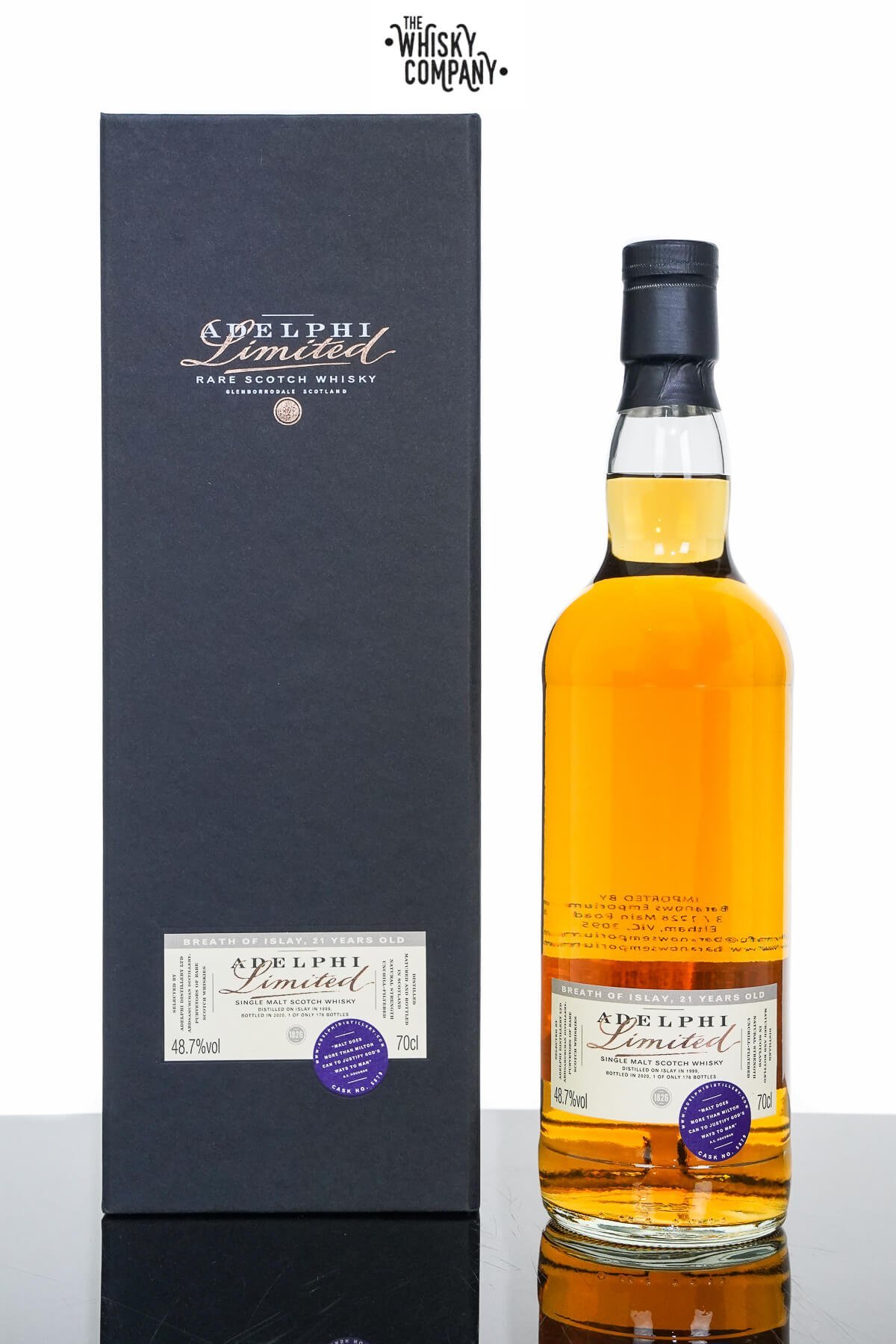 Breath of the Islay 1999 Aged 21 Years Single Malt Scotch Whisky – Adelphi (700ml)