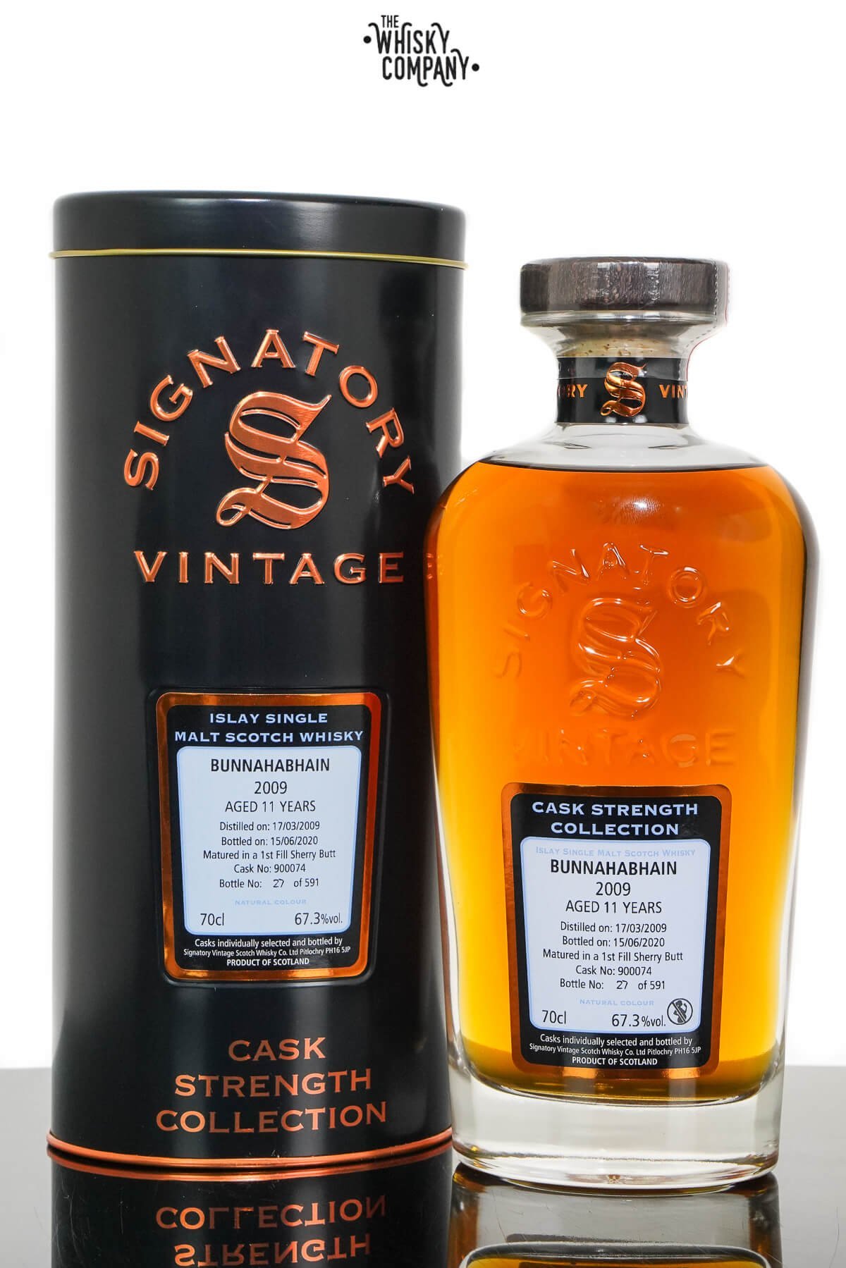 Bunnahabhain 2009 Aged 11 Years Cask Strength Single Malt Scotch Whisky – Signatory Vintage (700ml)