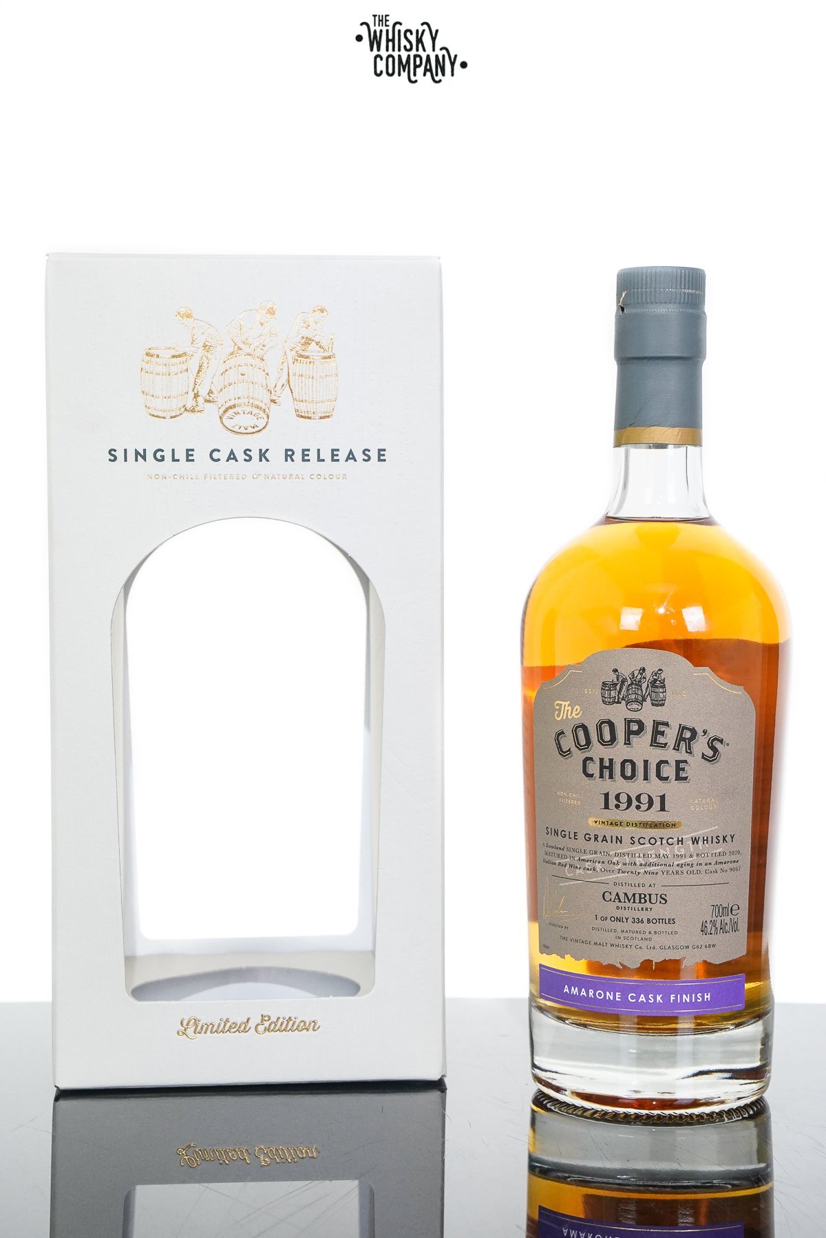 Cambus 1991 Aged 29 Years Single Grain Scotch Whisky – The Cooper’s Choice (700ml)