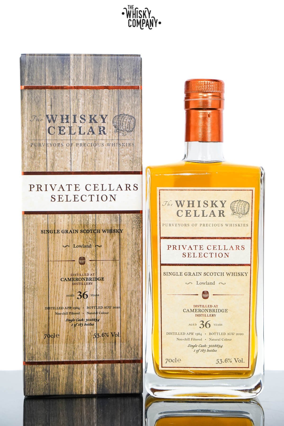 Cameronbridge 1984 Aged 36 Years Private Cellars Selection Single Grain Scotch Whisky – The Whisky Cellar (700ml)