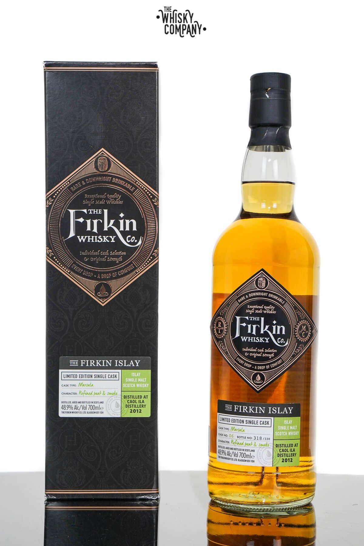 Caol Ila 2012 Aged 7 Years Marsala Cask Single Malt Scotch Whisky – Firkin Whisky Co. (700ml)