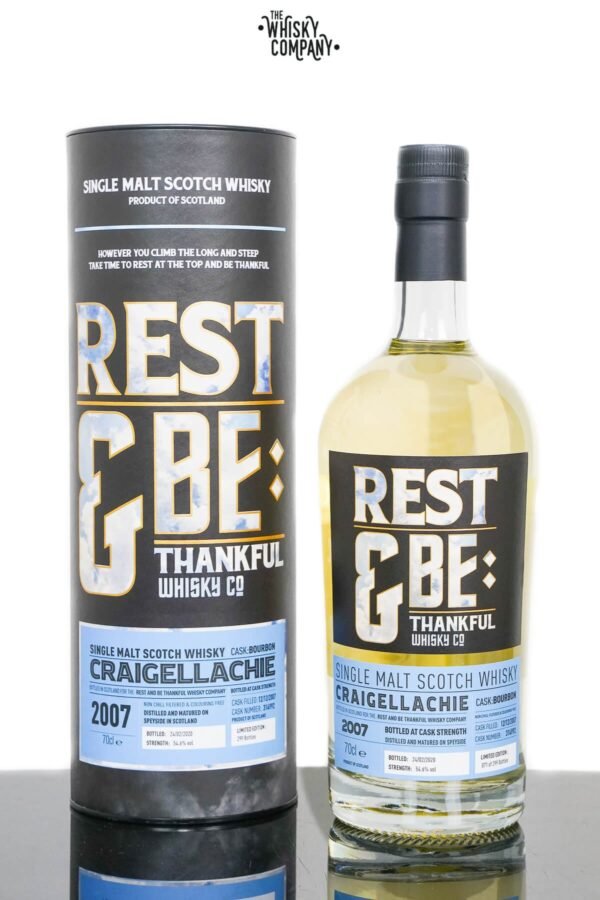 Craigellachie 2007 Aged 12 Years Old Single Malt Scotch Whisky – Rest and Be Thankful (700ml)
