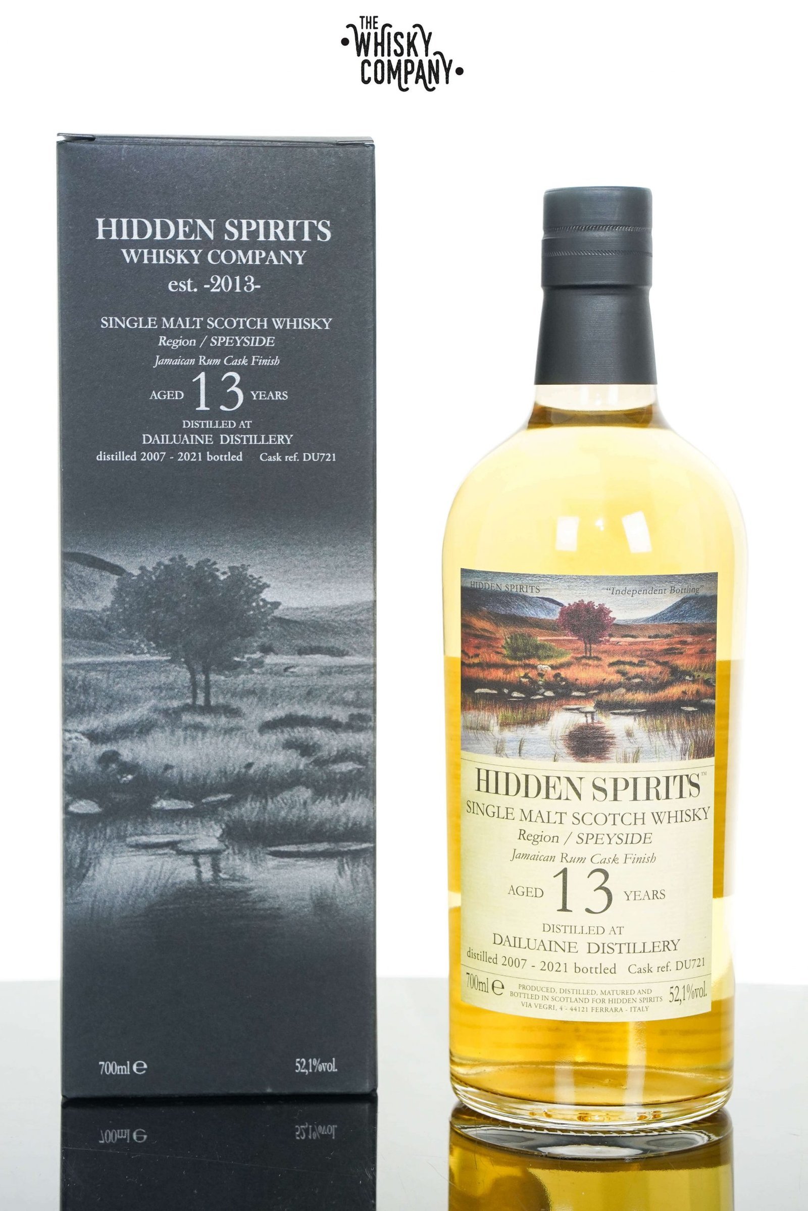 Dailuaine 2007 Aged 13 Years Speyside Single Malt Scotch Whisky – Cask #DU721 Hidden Spirits (700ml)