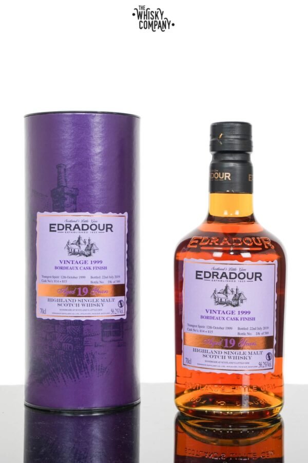 Edradour 1999 Aged 19 Years Bordeaux Cask Finish Highland Single Malt Scotch Whisky (700ml)