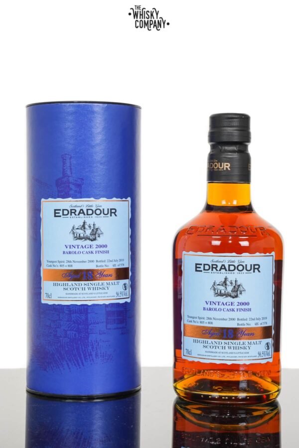 Edradour 2000 Aged 18 Years Highland Single Malt Scotch Whisky – Barolo Cask Finish (700ml)