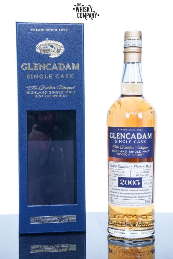 Glencadam 2005 Aged 16 Years Highland Single Cask Single Malt Scotch Whisky – Cask No. 1 (700ml)