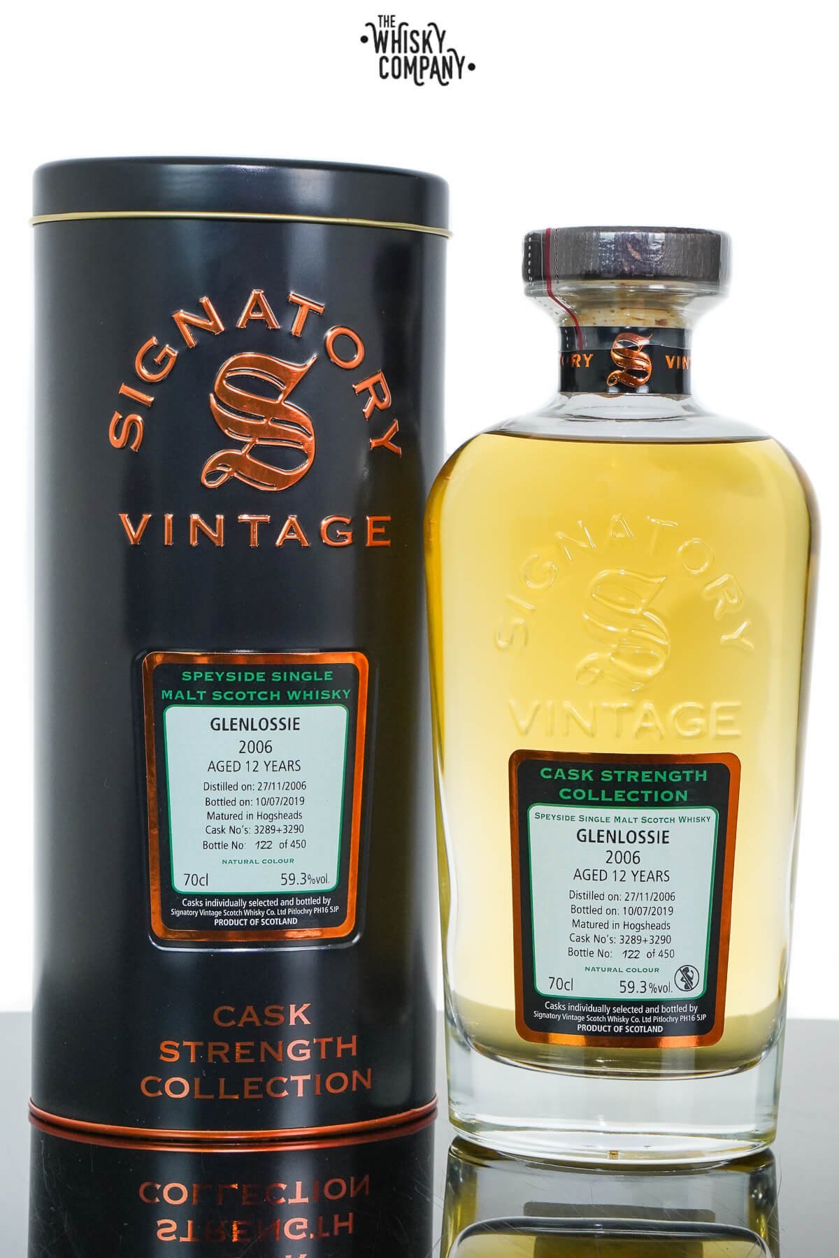 Glenlossie 2006 Aged 12 Years Cask Strength Single Malt Scotch Whisky – Signatory Vintage (700ml)