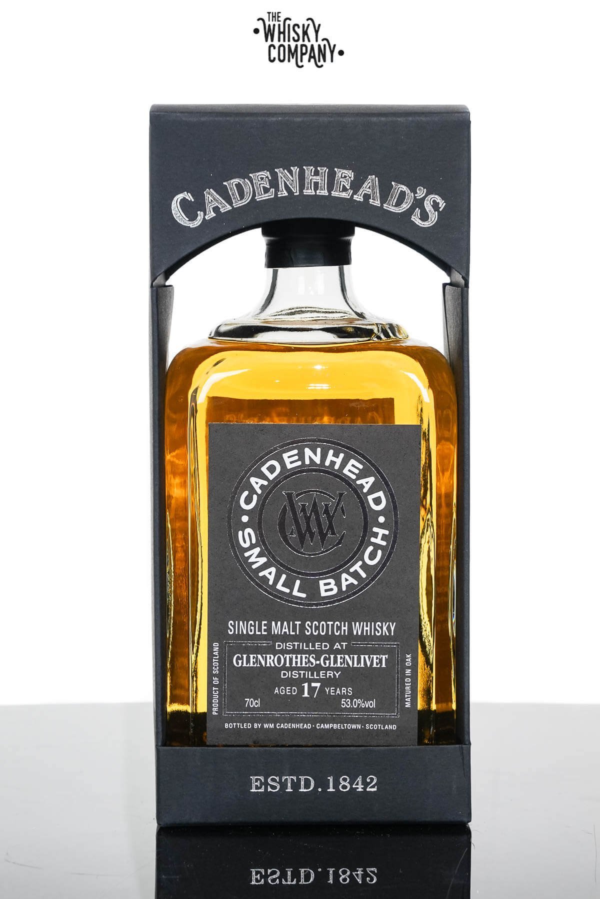 Glenrothes – Glenlivet 2001 Aged 17 Years Single Malt Scotch Whisky – Cadenhead (700ml)