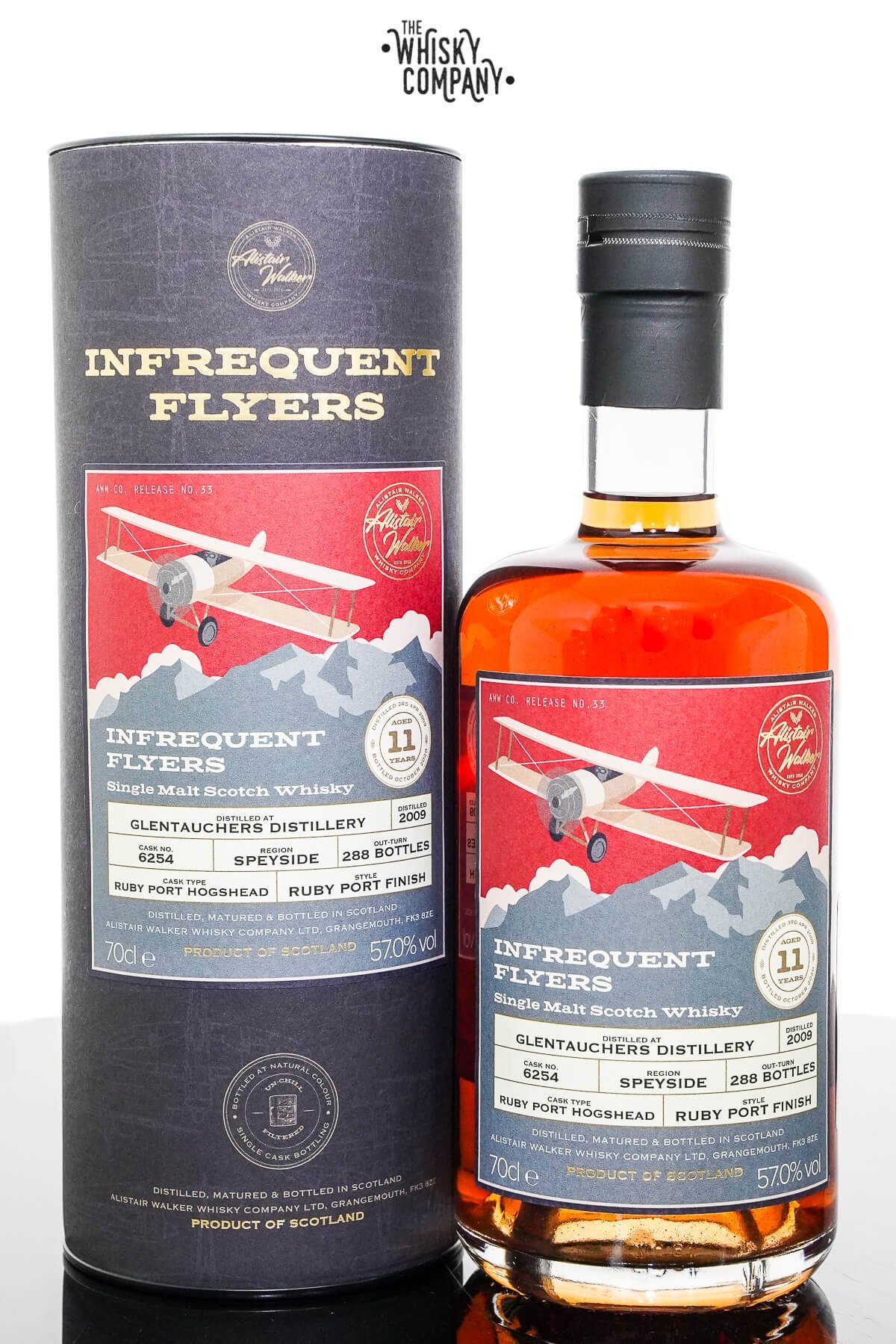 Glentauchers 2009 Aged 11 Years Speyside Single Malt Scotch Whisky – Infrequent Flyers (Alistair Walker) (700ml)