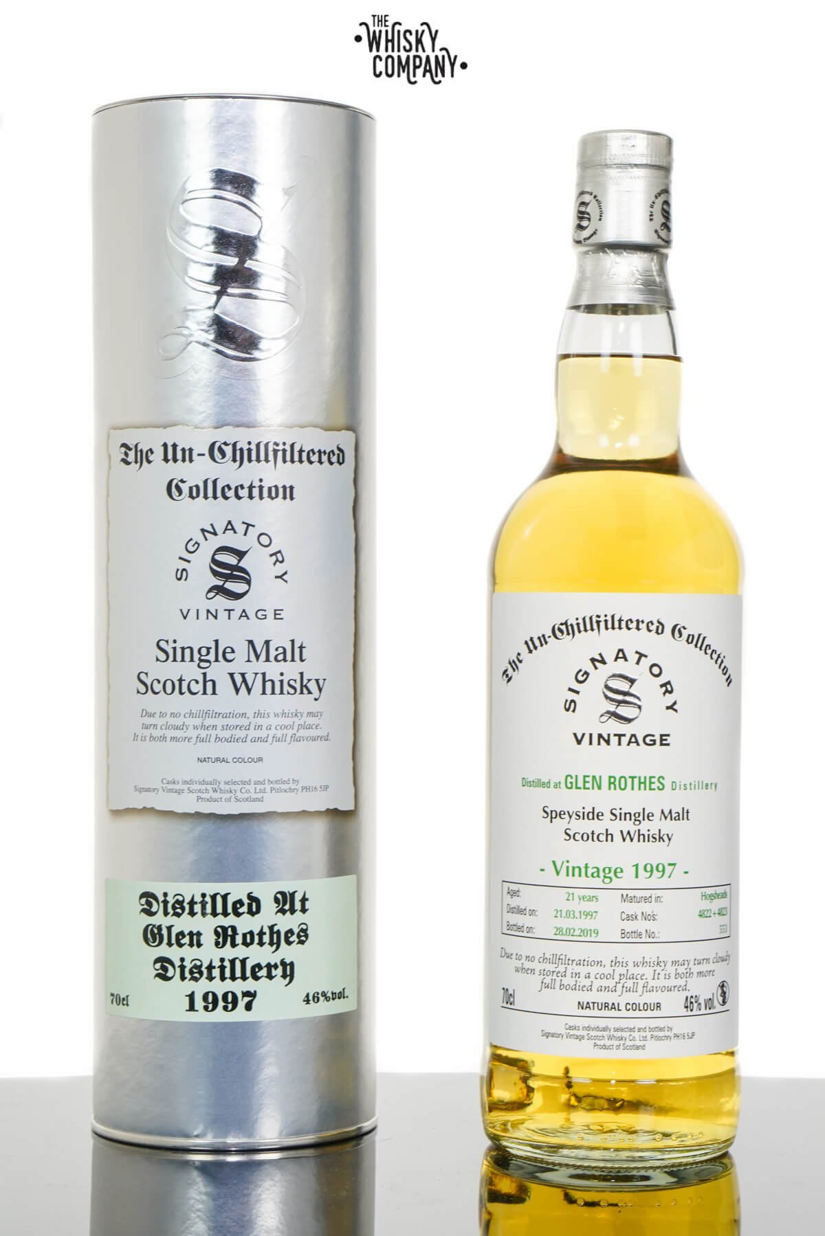 Glen Rothes 1997 Aged 21 Years UCF Speyside Single Malt Scotch Whisky – Signatory Vintage (700ml)