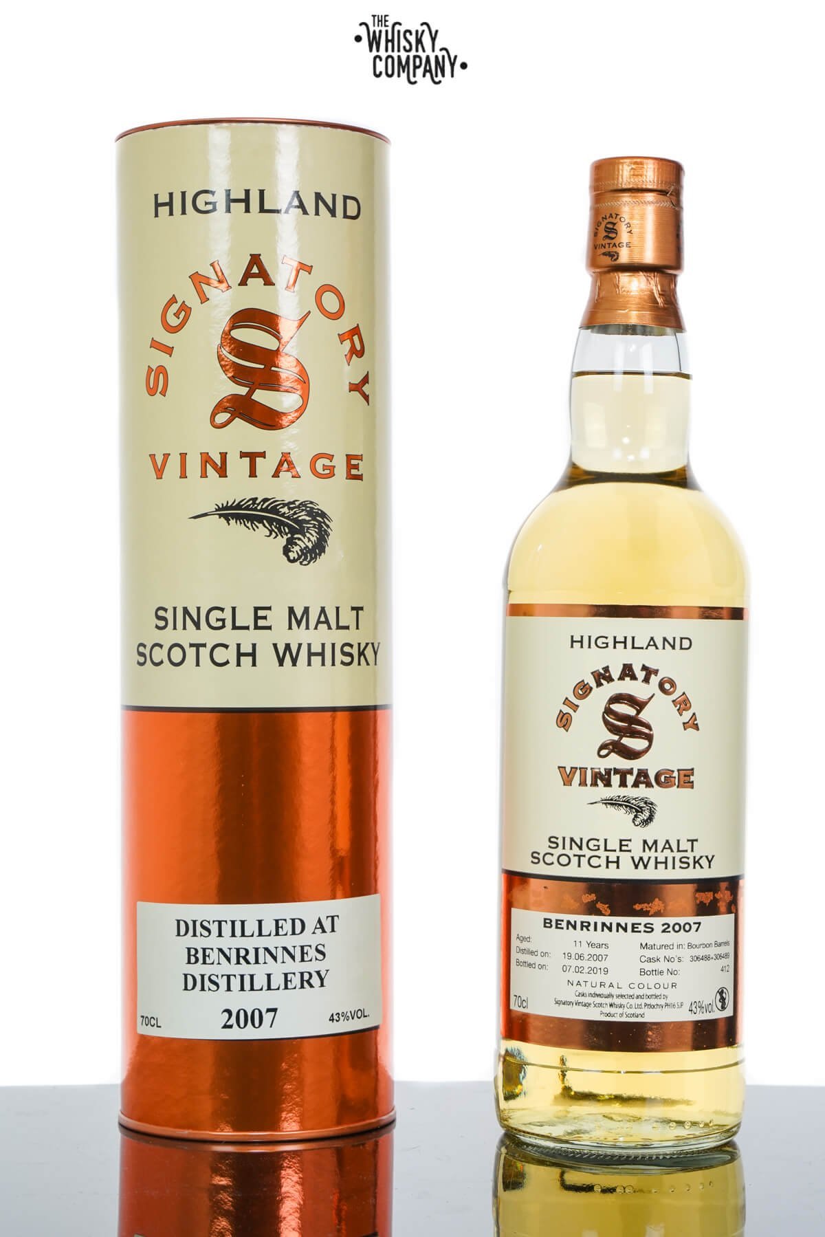 Benrinnes 2007 Aged 11 Years Speyside Single Malt Scotch Whisky – Signatory Vintage (700ml)